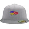 Flexfit 6210 Structured Flat Bill Fitted Hat Thumbnail
