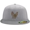 Flexfit 6210 Structured Flat Bill Fitted Hat Thumbnail