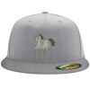 Flexfit 6210 Structured Flat Bill Fitted Hat Thumbnail