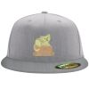 Flexfit 6210 Structured Flat Bill Fitted Hat Thumbnail
