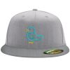 Flexfit 6210 Structured Flat Bill Fitted Hat Thumbnail