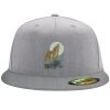 Flexfit 6210 Structured Flat Bill Fitted Hat Thumbnail