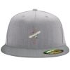 Flexfit 6210 Structured Flat Bill Fitted Hat Thumbnail