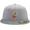 Flexfit 6210 Structured Flat Bill Fitted Hat Thumbnail