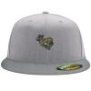 Flexfit 6210 Structured Flat Bill Fitted Hat Thumbnail
