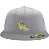Flexfit 6210 Structured Flat Bill Fitted Hat Thumbnail
