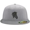 Flexfit 6210 Structured Flat Bill Fitted Hat Thumbnail