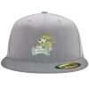 Flexfit 6210 Structured Flat Bill Fitted Hat Thumbnail