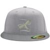 Flexfit 6210 Structured Flat Bill Fitted Hat Thumbnail