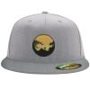 Flexfit 6210 Structured Flat Bill Fitted Hat Thumbnail