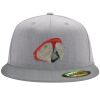 Flexfit 6210 Structured Flat Bill Fitted Hat Thumbnail