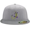 Flexfit 6210 Structured Flat Bill Fitted Hat Thumbnail