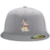 Flexfit 6210 Structured Flat Bill Fitted Hat Thumbnail