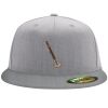 Flexfit 6210 Structured Flat Bill Fitted Hat Thumbnail