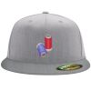 Flexfit 6210 Structured Flat Bill Fitted Hat Thumbnail