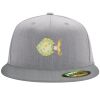 Flexfit 6210 Structured Flat Bill Fitted Hat Thumbnail