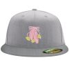 Flexfit 6210 Structured Flat Bill Fitted Hat Thumbnail