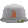 Flexfit 6210 Structured Flat Bill Fitted Hat Thumbnail