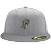 Flexfit 6210 Structured Flat Bill Fitted Hat Thumbnail