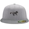Flexfit 6210 Structured Flat Bill Fitted Hat Thumbnail