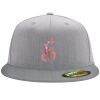Flexfit 6210 Structured Flat Bill Fitted Hat Thumbnail
