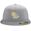 Flexfit 6210 Structured Flat Bill Fitted Hat Thumbnail