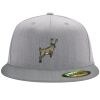 Flexfit 6210 Structured Flat Bill Fitted Hat Thumbnail