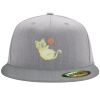 Flexfit 6210 Structured Flat Bill Fitted Hat Thumbnail