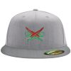 Flexfit 6210 Structured Flat Bill Fitted Hat Thumbnail