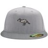 Flexfit 6210 Structured Flat Bill Fitted Hat Thumbnail