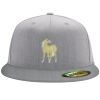 Flexfit 6210 Structured Flat Bill Fitted Hat Thumbnail