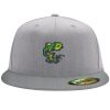 Flexfit 6210 Structured Flat Bill Fitted Hat Thumbnail