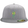 Flexfit 6210 Structured Flat Bill Fitted Hat Thumbnail