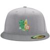 Flexfit 6210 Structured Flat Bill Fitted Hat Thumbnail