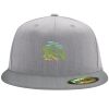 Flexfit 6210 Structured Flat Bill Fitted Hat Thumbnail