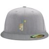 Flexfit 6210 Structured Flat Bill Fitted Hat Thumbnail