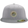 Flexfit 6210 Structured Flat Bill Fitted Hat Thumbnail