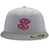 Flexfit 6210 Structured Flat Bill Fitted Hat Thumbnail