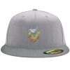 Flexfit 6210 Structured Flat Bill Fitted Hat Thumbnail