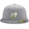 Flexfit 6210 Structured Flat Bill Fitted Hat Thumbnail