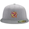 Flexfit 6210 Structured Flat Bill Fitted Hat Thumbnail