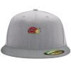 Flexfit 6210 Structured Flat Bill Fitted Hat Thumbnail
