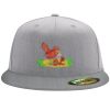Flexfit 6210 Structured Flat Bill Fitted Hat Thumbnail