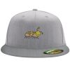 Flexfit 6210 Structured Flat Bill Fitted Hat Thumbnail