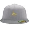 Flexfit 6210 Structured Flat Bill Fitted Hat Thumbnail