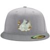 Flexfit 6210 Structured Flat Bill Fitted Hat Thumbnail