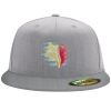 Flexfit 6210 Structured Flat Bill Fitted Hat Thumbnail