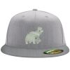 Flexfit 6210 Structured Flat Bill Fitted Hat Thumbnail