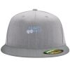 Flexfit 6210 Structured Flat Bill Fitted Hat Thumbnail
