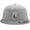 Flexfit 6210 Structured Flat Bill Fitted Hat Thumbnail
